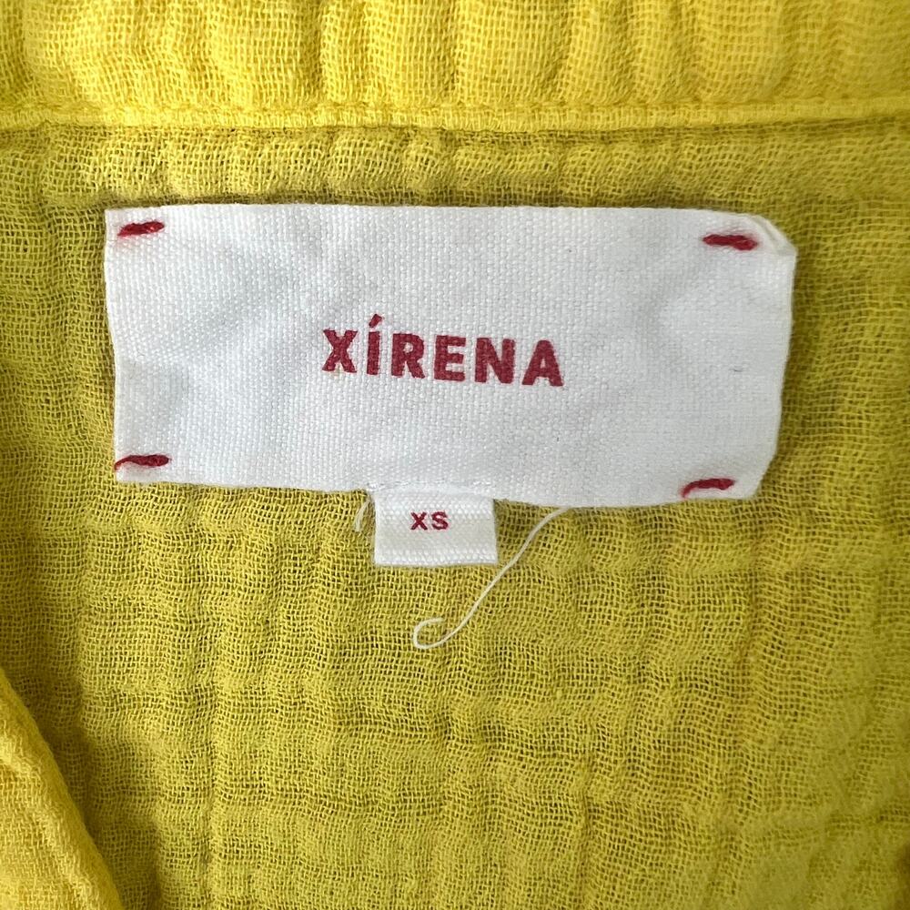 Xirena Limone Avery Top Yellow Sunrise Gauze Blouse - Picture 4 of 4